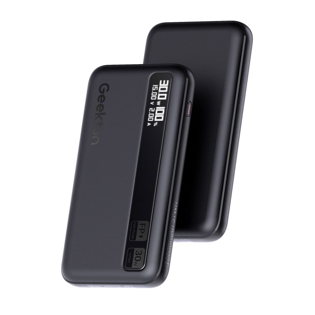 Pin dự phòng 10.000 Geekton C1110mAh sạc nhanh 30W - có màn hình đo dòng sạc Pin dự phòng 10.000 Geekton C1110mAh sạc nhanh 30W - có màn hình đo dòng sạc