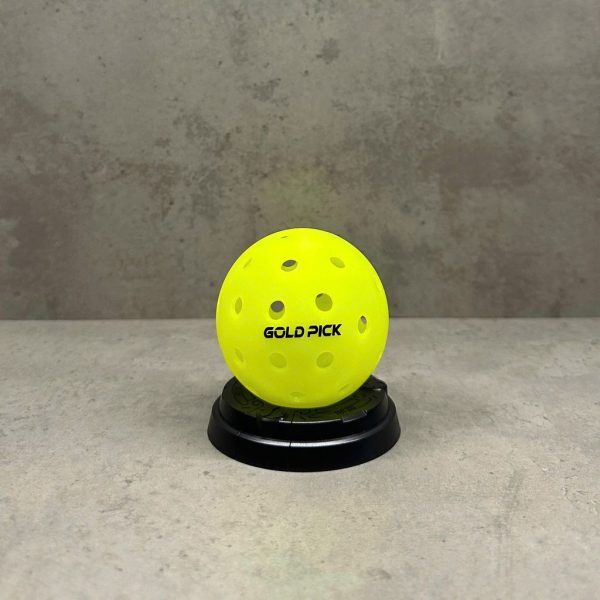 Hộp 6 quả bóng thi đấu Pickleball chính hãng Gold Pick, bóng 40 lỗ, nhựa nguyên sinh