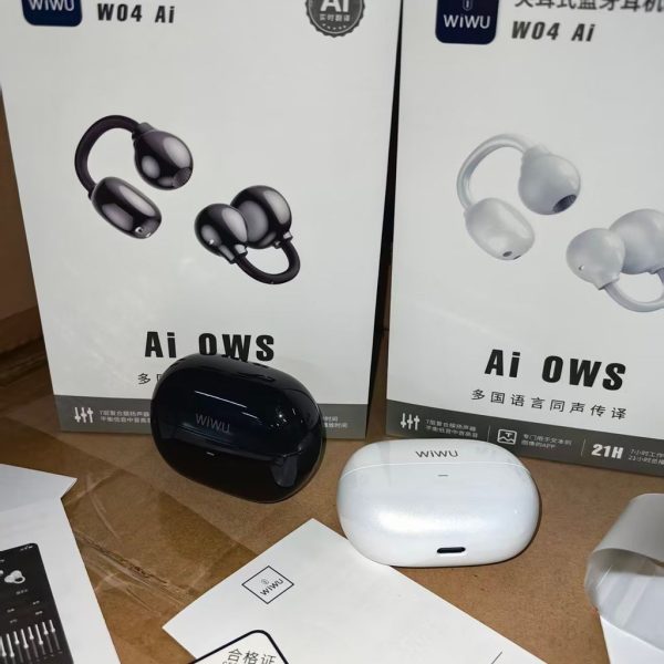 Tai nghe phiên dịch WiWU W04 Ai – Ai OWS, Bluetooth 5.3 phiên dịch thời gian thực Tai nghe phiên dịch WiWU W04 Ai – Ai OWS, Bluetooth 5.3 phiên dịch thời gian thực
