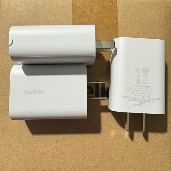Củ Sạc Belkin PD 36W New Không Hộp Chân Dẹt CN (Không Có PPS)