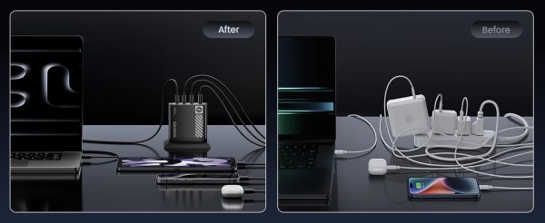 Cục Sạc USB C MOVESPEED 140W PD3.1 GaN 4 100W - YSFCG107