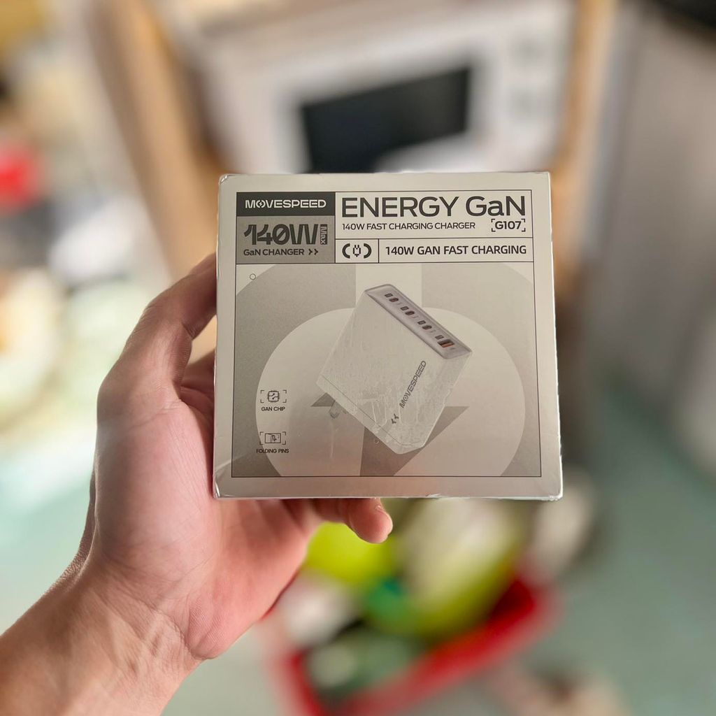 Cục Sạc USB C MOVESPEED 140W PD3.1 GaN 4 100W - YSFCG107